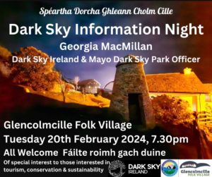 Poster for Dark Sky Information Night 