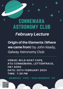 Poster for Connemara Astronomy Club